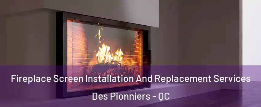 Fireplace Screen Installation And Replacement Services Des Pionniers - QC