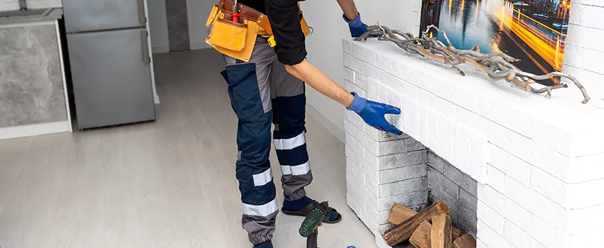 Outdoor Fireplace Restoration in Candiac, Quebec