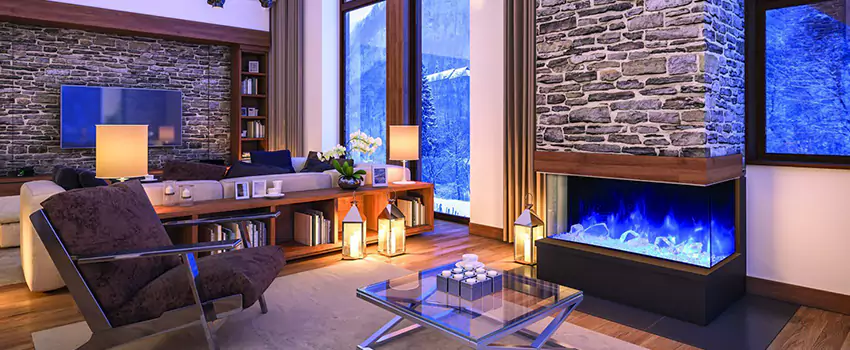 Dynamic Flame Color Fireplace Installation in Candiac, QC